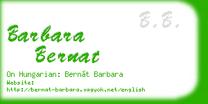 barbara bernat business card